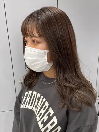 ロング カラー 狩野 羅夢のヘアスタイル