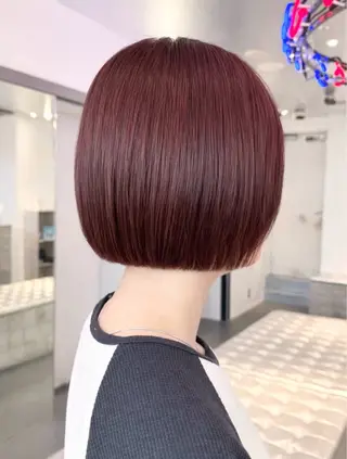ミディアム カラー ヘアアレンジ 顔周りカット×透明感 カラー💫AINAのヘアスタイル