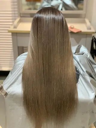 ロング カラー パーマ ヘアアレンジ メンズ キッズ ネイル マツエク・マツパ 髪質改善×ハイトーン 中田啄也のヘアスタイル