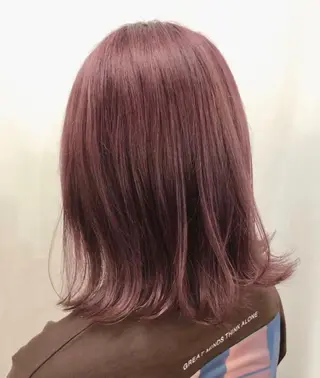 セミロング カラー パーマ ヘアアレンジ メンズ 暖色ボブ 🍊rikakoのヘアスタイル