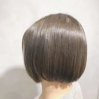ショート カラー ブリーチなしWカラー ✨縮毛矯正✨ワタベのヘアスタイル