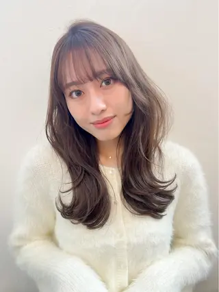 ロング 🌷レイヤー縮毛/ 艶ｶﾗｰ/ami🌷のヘアスタイル