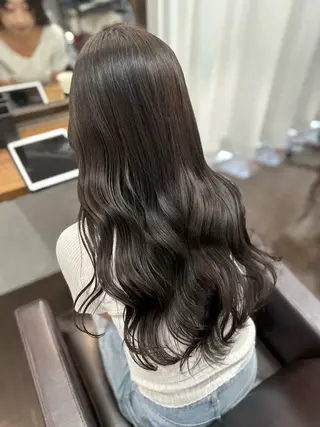 ミディアム カラー ヘアアレンジ DANY🦋名駅✂︎ 艶髪/透明感カラーのヘアスタイル