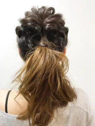 ロング ヘアアレンジ 吉森 満俊のヘアスタイル