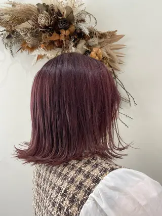 ミディアム カラー 三木　英音 bisouhairのヘアスタイル