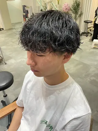 ショート パーマ ヘアアレンジ メンズ 🔥メンズ特化🔥 木村 祐太のヘアスタイル