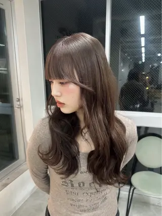 ロング カラー ヘアセット🎀透明感 カラーHiROEのヘアスタイル