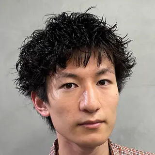 ショート パーマ ヘアアレンジ メンズ fifth 石川 凪のヘアスタイル