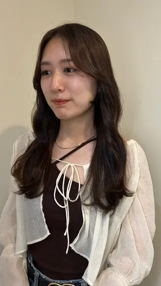ロング カラー 小澤 一稀のヘアスタイル