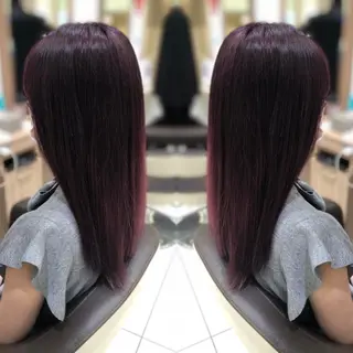 セミロング カラー 韓国レイヤー×透明感 カラー/山崎一輝のヘアスタイル