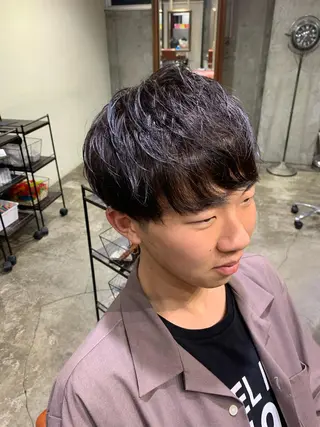 メンズ 縮毛矯正/韓国ヘア /ブリーチ/ヒロのヘアスタイル