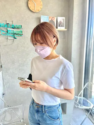 ショート カラー 一ノ瀬 暁のヘアスタイル