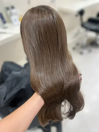ロング カラー 大人上品ベージュ 🎀HARUNAのヘアスタイル