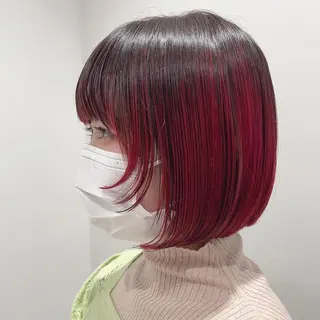 ショート カラー スキバサミを使わない カット🌼唯🌼のヘアスタイル