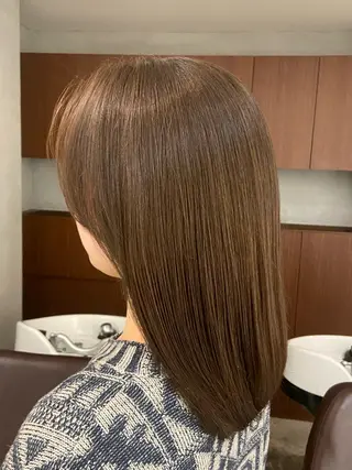 ミディアム カラー 表参道/ボブカット 岩倉稜真のヘアスタイル
