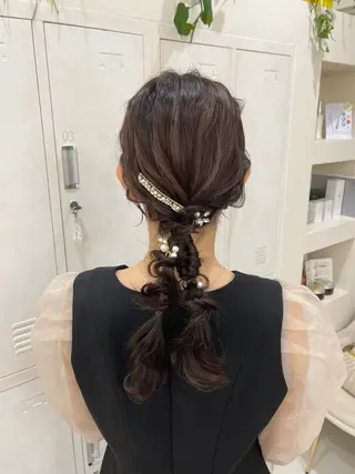 ヘアアレンジ 東梅田エリアカラー ヘアセットNo. 1のヘアスタイル