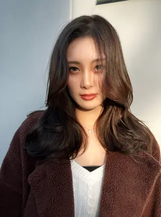 ロング 深澤 帆乃のヘアスタイル