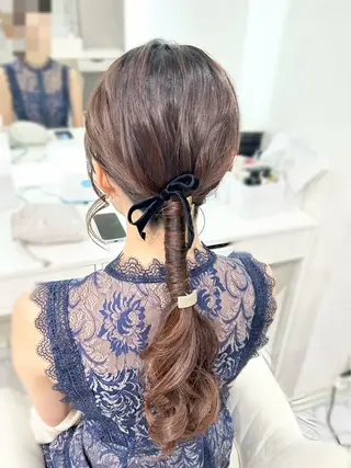 ロング ヘアアレンジ ヘアセット専門店 Rのヘアスタイル