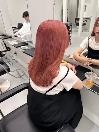 ミディアム ピンクベージュ/新潟 万代/高橋桃葉🍑のヘアスタイル