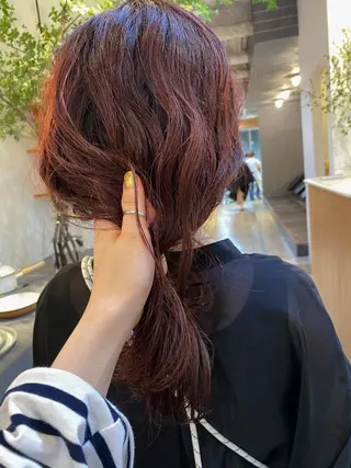ミディアム カラー 砂原 ひよりのヘアスタイル