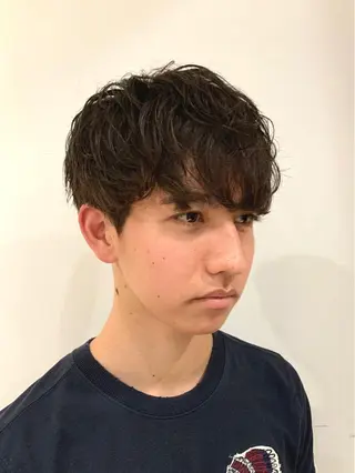 パーマ メンズ 🌿似合わせ透明感 カラー松本朋幸🌿のヘアスタイル