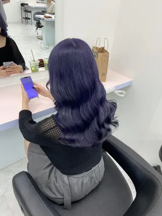ロング カラー 💙ハイトーン韓国風 色白ヘア💙manaのヘアスタイル