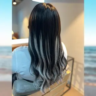 カラー ロング 韓国ヘア❌艶髪🫧羽 🪽エク人気No1◎のヘアスタイル