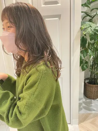 ロング カラー パーマ * 透明感カラー c h i h o *のヘアスタイル