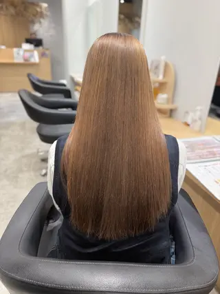ロング カラー 巻ける髪質改善🫧ハ イライト/永田汰伊智のヘアスタイル