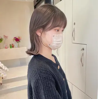 ミディアム カラー MURANAKA RYOのヘアスタイル