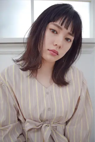 ミディアム カラー パーマ ヘアアレンジ メンズ キッズ ネイル マツエク・マツパ EnBlesS西宮 マンツーマン神道有基のヘアスタイル