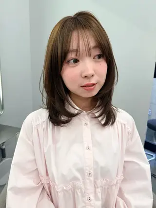 ミディアム カラー hana ROCCO3rdのヘアスタイル