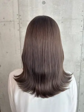 セミロング カラー 🌷横浜/レイヤー /艶カラー🌷のヘアスタイル