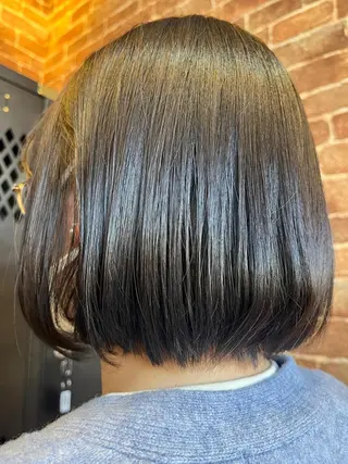 ショート カラー パーマ ヘアアレンジ メンズ キッズ ネイル マツエク・マツパ アイブロウ 久木原 ゆりのヘアスタイル