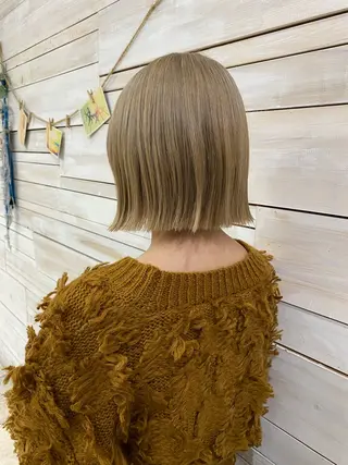 ミディアム 髪質改善/縮毛矯正/ ボブmanami🩵のヘアスタイル