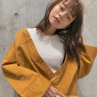 ミディアム カラー 【ダメージレス施術】 【透明感】北村 拓也のヘアスタイル