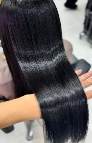 ロング カラー 髪質改善 艶髪矯正 エクステ かいり✂️のヘアスタイル