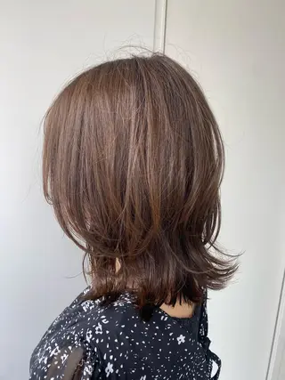 ミディアム カラー 艶カラー/似合わせ 💖Emmy💖のヘアスタイル