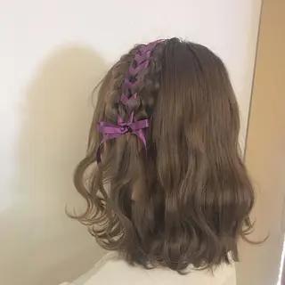 ヘアアレンジ 顔まわり‎🤍小顔 カット🤍みさきのヘアスタイル