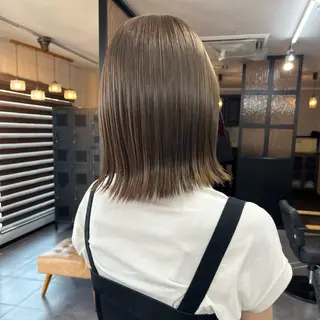 ミディアム カラー 鳥居 叶夢のヘアスタイル