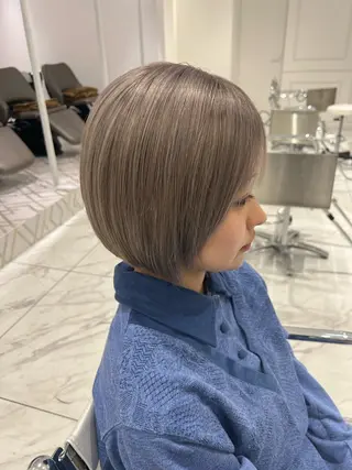 ショート カラー インナーカラー/ ストレート/奥野洸也のヘアスタイル