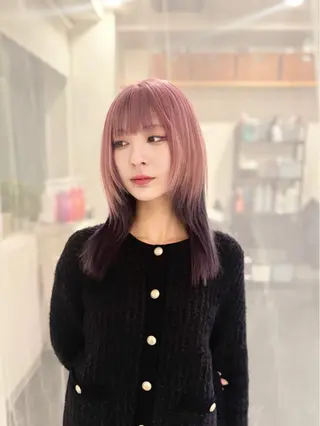 ロング カラー GaKu/ハイトーン /ブリーチ/レイヤーのヘアスタイル