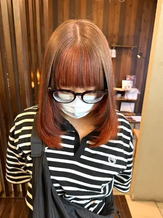 ミディアム カラー BRANCHÉ小牧/ 西尾 美月のヘアスタイル