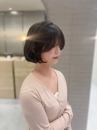 ショート トレンドレイヤー 福岡天神RAIRAのヘアスタイル