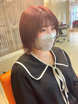ショート カラー ヘアアレンジ 鶴﨑 美優亜のヘアスタイル
