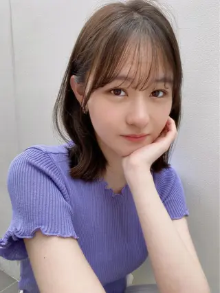 ミディアム カラー 🪭risa 暖色/レイヤー🪭のヘアスタイル