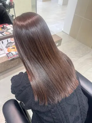 セミロング 笠原未稀/カット・ ブリーチ無しカラーのヘアスタイル