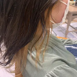 ミディアム カラー ヘアアレンジ 個性を活かす/ harunaのヘアスタイル
