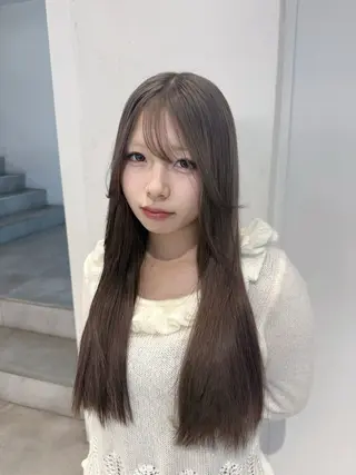 ミディアム カラー ハイトーン/デザイン 🪐·˚⌖MIHOのヘアスタイル