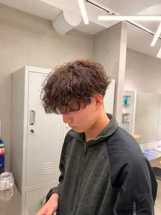 パーマ メンズ メンズ/シャドウ/ 波巻き/kyogoのヘアスタイル